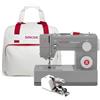 Singer Heavy Duty 4432 con borsa portamacchina e piedino tagliacuci CUCIREONLINE Motore potente con potenza di perforazione migliorata, 110 applicazioni di punti, telaio interamente in metallo