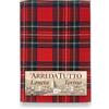 Tex family Telo Copritutto Tartan Rosso - 100% Cotone - Gran Foulard Multiuso Copridivano/Copriletto - Made in Italy - 2 PIAZZE - Cm. 260x280