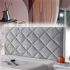 mlhk Copritesta Letto Matrimoniale Imbottito Copri Testiera Letto Singolo Cuscini da Lettura Copri Testata Letto Matrimoniale all-Inclusive Coperchio Europeo Cover,grey-100cm