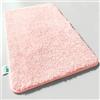 Casa Pura - Tappetino da bagno antiscivolo, da doccia, spesso, assorbente e morbido, in microfibra, in diverse misure, Microfibra, Rosa, 60x100 cm