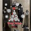 kina - UVNT0002 Vetrofanie Natalizie Adesivi Decorazione Vetrine Negozi Trasparente Removibile Riposizionabile - Albero Natale Ing Merry Christmas Buone Feste Happy New Year 90x35 cm