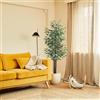 BLAINE | Ficus Bicolore 180cm | Piante Artificiali Decorative | Pianta Artificiale Grande | Piante Artificiali per Interni/Esterni | Pianta Artificiale Realistica Decorativa per la Casa