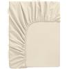 IlGruppone Lenzuolo Sotto In Jersey 100% Morbido Cotone Tinta Unita Elasticizzato con Angoli Elastici Lenzuola Coprimaterasso Elastico - Matrimoniale - Beige