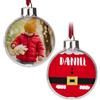 Wanapix | Pallina di Natale Grande | Personalizzata con Foto e Testo | Decorazioni Albero di Natale | Addobbo Natalizio | XL - 12 cm | Transparente XL | Babbo Natale