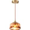 LIGINOK Lampada a sospensione in vetro moderno a sospensione lampada da soffitto industriale lampada a gancio in vetro E27 lampadario soggiorno retrò per soggiorno cucina camera da letto altezza