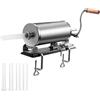 DREAMADE Insaccatrice per Salsicce Manuale, Macchina per Produzione di Salsiccia Domestica, Macchina Per Salumi Multifunzioale Acciaio con 4 Tubi di Riempimento, per Casa e Ristoranti (medello 1)