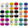 120 Gründl Cotton Fun, Set di gomitoli di cotone in colori misti per uncinetto (10 x 50 g.)