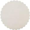PuntoCasaStore 100 PZ Velo VELI di Fata Tulle Organza VELETTI BOMBONIERE DIAM.24 CM Tondo Smerlato Fai da Te Confetti Bianco