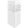 IlGruppone Portaombrelli Interno Esterno Elegante in Metallo Con Ganci Per Ombrellini Design Moderno - Mod1bianco