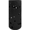 IlGruppone Portaombrelli Interno Esterno Elegante Design Moderno in Metallo con Ganci per ombrellini - Modello 3 Nero