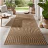 Carpetsale24 Tappeto per Interni ed Esterni, robusto, resistente alle intemperie e facile da pulire, con effetto juta naturale, ideale per soggiorno, cucina, terrazza, giardino e balcone, 80x250 cm