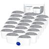Wessper Cartucce Filtranti per l'acqua dura per Caraffa Filtrante 20 Pezzi, Ricambio per Dafi Unimax Aquaphor A5 BRITA Maxtra+ PHILIPS AWP212/10 | Filtraggio dell'acqua per Ridurre il Calcare il Cloro