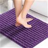 Suchtale - Tappeto da bagno in ciniglia, antiscivolo, 30 x 50 cm, in microfibra, assorbente, assorbente, lavabile in lavatrice e ad asciugatura rapida, piccolo tappeto per doccia