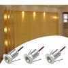 LGJEGD 1W Mini LED Spotlight, 3Pack DC12V Dimmable ha portato sotto Il Kit di Illuminazione del gabinetto for Le Scale del soffitto Partito (Color : Warm White 3000K, Size : 60 Degrees)