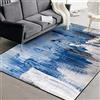 Rururug Grandi Rettangolare Tappeto Antiscivolo Lavabile Orientale tappeti Moderno Salotto Camera da Letto Vintage Soggiorno, ghiacciaio neve montagna astratto blu e bianco Rectangular 200 x 300 cm