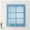 Sh000ad Tende Oscuranti con Autoadesivo,Senza Fori,Tende Isolanti Termiche Rimovibili in Lino Cotone,per Pannello Drappeggiato Privacy Finestra Camera da Letto Soggiorno (Blue,W150xH200cm(59x79in))