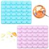 Capiant Confezione da 2 stampi in silicone a forma di nuvola, stampi per cubetti di ghiaccio, biscotti, candele, cera, pasta di gomma, per cioccolatini fai da te, riutilizzabili, colore: blu e viola