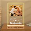 Mocessory Spotify Personalizzata con Foto - Targa Spotify Glass Donna Compleanno - idea regalo nome canzone artista foto - Regali per San Valentino, uomini, donne, coppie, anniversari, Natale (Mezzo Spotify)