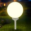 Spetebo LED a energia solare, sfera luminosa, lampada sferica, luce bianca calda, lampada solare da giardino, a energia solare, sferica 25 cm