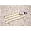 IlGruppone Telo Mare in Morbida Spugna Jacquard Antisabbia Spiaggia Piscina 380 Gr 100% Pregiato Cotone Egiziano - YachtBeige