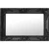 vidaXL Specchio da Parete Stile Barocco 60x40 cm Nero