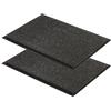 Astra tappetino antisporco resistente - tappetino antiscivolo per porte - zerbino per interni - tappetino per ingressi - tappeto grigio 60x80 cm set di 2