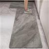 DOTBUY-SHOP Tappeto Cucina in Diatomite, 3D Stampa su Marmo Passatoia Cucina Antiscivolo, Tappeti Runner Lavabile Assorbimento, Tappetino per Ingresso Bagno Camera da Letto (Grigio,50x150cm)