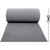 Olivo Tappeti Olivo.shop - TWIST Grigio, Tappeto antiscivolo in ricciolo vinilico per ingresso esterno. Zerbino su misura in vinile, acchiappa sporco e lavabile per interno. (100x800 cm)