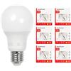 Ikea SOLHETTA LED2015G3 - Set di 12 lampadine LED a vite E27, 470 lumen, 3,4 W, 2700 K, bianco caldo, sfera opale, LED2015G3