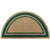 Markotex Zerbino Cocco Fibra Naturale e in Gomma Riciclata (33x60, 33x70,40x70, 40x80, 40x90, 50x100, 60x120, 70x140) (Verde, Mezzaluna 40x70)