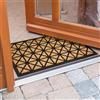 Astra Border Graphic Zerbino tappeto antipolvere - Tappeto d'ingresso in gomma e polipropilene - Antiscivolo per porte 45 x 75 cm Natura grafica