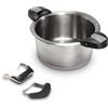 OPPAHA - Manici Universali Pentole e Bistecchiere - Compatibile IMCO, AMC, FISSLER, SILIT e MONDIAL CASA - Bachelite Anti Scottatura