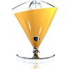 BUGATTI, Vita, Spremiagrumi Elettrico, Velocità 90-95 rotazioni al minuto, Capacità 0.6 litri, Filtro in Acciaio Inox, 80 W, Design Elegante, Colore giallo