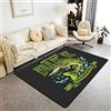 Loussiesd Tappeto decorativo pesce luccio per bambini pesca e caccia tappeti soggiorno Bass Big Fish Decor Accent tappeto pesce uomo coperta tappetino arredamento camera tappeto 100x150cm