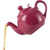 London Pottery Teiera con infusore, in ceramica, carminio, 2 tazze (600 ml)