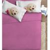 Ipersan Set Completo Lenzuola Matrimoniali, 100% Cotone, 1 Lenzuolo da sopra 260x300cm + 1 Lenzuolo da sotto 180x200cm + 2 Federe 83x52cm, con Stampa in Alta Qualità, Made in Europe
