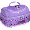 Roffatide Anime Kuromi Borsa per il pranzo per uomo e donna, a prova di perdite, grande scomparto per il pranzo, per lavoro, viaggi, viola