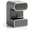 Honseadek Dispenser elettrico per dentifricio senza contatto, con 3 scomparti, per mantenere il bagno organizzato e pulito (grigio)
