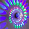 Mengjay 3W LED Applique da parete per interni effetto alluminio moderno lampada da parete per camera da letto soggiorno Hall dell'hotel galleria KTV ecc. RGB a colori