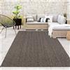 Paco Home Tappeto Esterno ed Interno Effetto Juta Naturale - Robusto, Impermeabile - per Balcone, Cucina, Corridoio, Terrazza - Tinta Unita Toni Naturali, Dimensione:120x160 cm