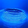 KISUFU Striscia LED, AC 220V SMD 3014 120 leds/m IP65 Impermeabile con Spina, Flessibile Striscia a LED per Cucina Scala Soffitto Tetto (Blu, 2M)