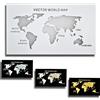 MAKA change your life quality MAKA Applique a LED Moderna 13W, Lampada da Parete a Muro Acciaio e Acrilico Moderna 1040Lumen, Applique Decorativa per Stanza dei Bambini Camera da Letto, Soggiorno (Mappamondo)