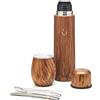 BALIBETOV 750 ml Set Yerba Mate Completo - Tazza Mate da 236 ml, Thermal Flask, Bombillas e Spazzola - Isolamento Sottovuoto a Doppia Parete - Senza BPA - Facile da Pulire