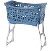 bama Cesta per bucato, Gambe reclinabili, Stand up, in Resina, Blu, 60,5x39,5x43 /65h cm, 44 lt