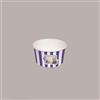 Lucgel Bicchiere Coppetta Gelato Carta Media 100cc | Grafica Fruits&Stripes Viola, Fibra Cellulosica 100%, Riciclabile, 250 pz