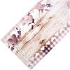 Olivo Tappeti OLIVO.shop Tappeto Cucina Antiscivolo Lavabile, Tappeto Passatoia Cucina in Pvc, Gomma Antimacchia, Passatoia Cucina Moderna, Passatoia su Misura JOKE (PINK TARTAN, 50x400 cm)