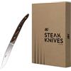 ab+ STEAK KNIVES SET 4 PZ Safari lama seghettata