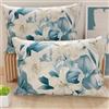 PETTI Artigiani Italiani - Coppia di Federe Cuscino 60x40 cm in Microfibra, Cuscini Arredo Camera da Letto, Divano, Salotto, Set 2 Fodere Copricuscino, Federa Floreale 30, 100% Made in Italy
