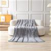 Generico GD LOVES YOUR HOME Coperta in Pile Flanella Morbida e Calda, Plaid Leggero Anti-Pilling, Lavabile in Lavatrice, Asciugatura Rapida (Grigio perla, Piazza e mezza - 160×220 cm)