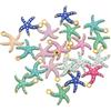 LIUXIN 30 Pezzi in Acciaio Inossidabile, Piccole Stelle Marine, Pesci, ciondoli smaltati Fai da Te, collane, Orecchini, Gioielli, Accessori per la Ricerca